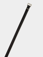 Saint Laurent Black Extra Thin Leather Belt