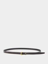 Cassandre Extra Thin Black Leather Belt | PDP - Fashion Clinic