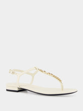 Gucci Signoria White Thong Sandals