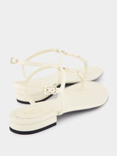 Gucci Signoria White Thong Sandals