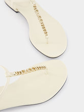 Gucci Signoria White Thong Sandals