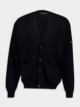Balenciaga Black Cotton Cardigan