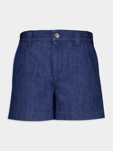 Gucci Low Waist Denim Mini Shorts with Horsebit