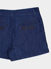Gucci Low Waist Denim Mini Shorts with Horsebit