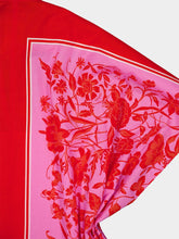 Gucci Floral Fuchsia and Red Midi Dress