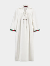 Gucci GG Cotton Dress with Horsebit