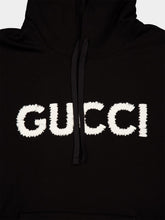 Gucci Black Embroidered Hooded Sweatshirt