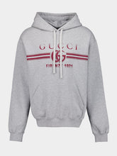 Gucci Grey Cotton Jersey Hooded Sweatshirt