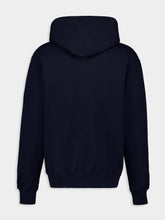 Gucci Navy Blue Cotton jersey hooded sweatshirt