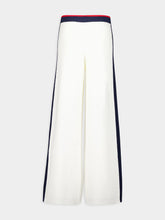 Gucci Cotton Wide-Leg Pants with Contrast Stripes