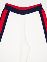 Gucci Cotton Wide-Leg Pants with Contrast Stripes
