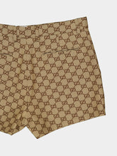 Gucci Camel and Ebony GG Canvas Shorts