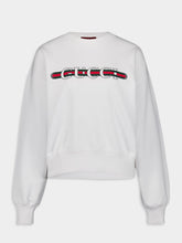 Gucci Logo Print Cotton Jersey Sweatshirt
