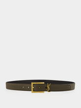 Saint Laurent Light Musk Grained Lambskin Belt