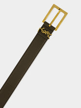 Saint Laurent Light Musk Grained Lambskin Belt