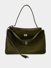 Balenciaga Khaki Rodeo Suede Medium Handbag