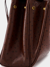 Balenciaga Chocolate Brown Rodeo Twist-Lock Tote Bag