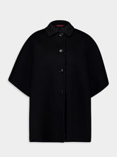 Gucci Reversible Black Silk Wool Coat
