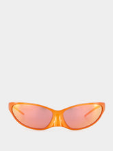 Balenciaga 4G Cat Orange Sunglasses