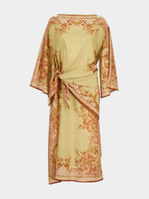 Zimmermann Sage Paisley Silk Wrap Midi Dress