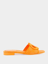 Gucci Interlocking G Orange Slide Sandal