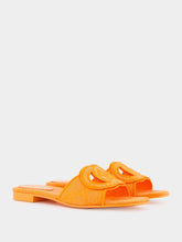 Gucci Interlocking G Orange Slide Sandal
