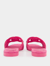 Gucci Interlocking G Pink Slide Sandals