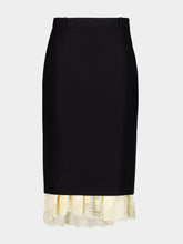 Balenciaga Black Lingerie Tailored Skirt