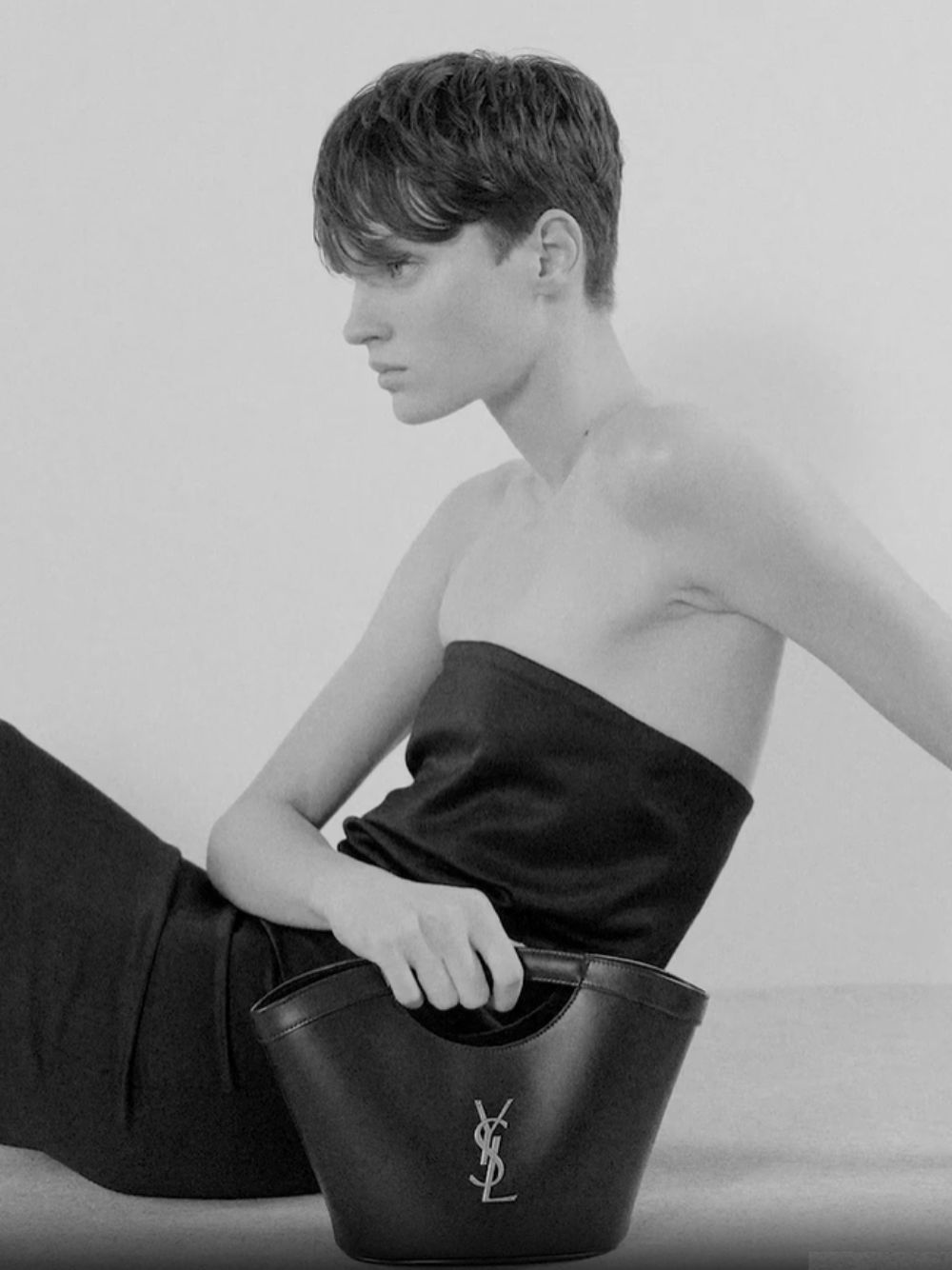 Saint Laurent Black Celia Mini Tote in Smooth Leather Fashion Clinic