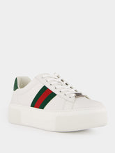 Gucci White Leather Ace Sneakers