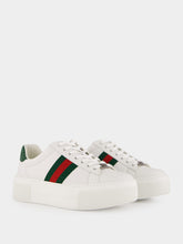 Gucci White Leather Ace Sneakers