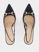 Gucci Black Leather Horsebit Pumps