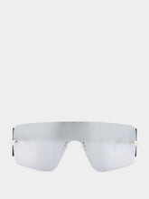 Alexander McQueen Silver Shield Sunglasses
