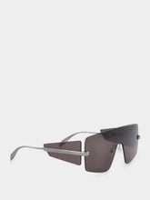 McQueen Dark Grey Shield Sunglasses