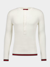 Gucci Ribbed Silk Long-Sleeved Top
