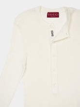Gucci Ribbed Silk Long-Sleeved Top