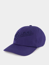 Gucci Dark Blue Cotton Baseball Hat