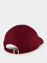 Gucci Burgundy Baseball Hat with Embroidery