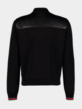 Gucci Black Nappa Leather Bomber Jacket