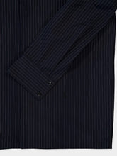 Saint Laurent Black Cassandre Striped Shirt