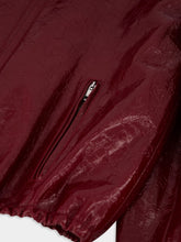 Gucci GG Embossed Leather Bomber Jacket