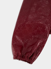 Gucci GG Embossed Leather Bomber Jacket