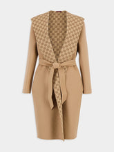 Gucci Camel Reversible GG Wool Blend Coat