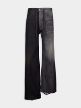 Balenciaga Fifty-Fifty Black Denim Pants