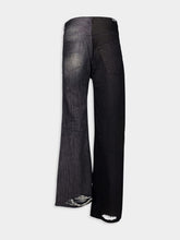 Balenciaga Fifty-Fifty Black Denim Pants