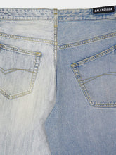 Balenciaga Blue Fifty-Fifty Pants