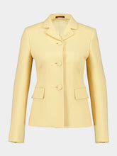 Gucci Light Yellow Wool Crêpe Jacket