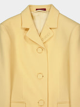 Gucci Light Yellow Wool Crêpe Jacket