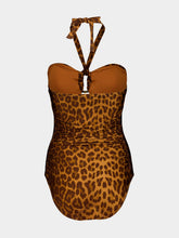 Zimmermann Mahon Leopard Bamboo Link Swimsuit