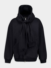 Balenciaga Dark Blue Incognito Zip-Up Hoodie